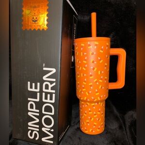 Orange Candy Corn 40oz Trek Simple Modern Signature Tumbler Fall Halloween